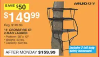 Dunham's Sports 18' CROSSFIRE XT 2-MAN LADDER offer