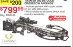 Dunham's Sports TITAN M1 390 DE-COCK CROSSBOW PACKAGE offer
