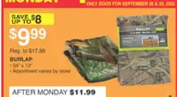 Dunham's Sports BURLAP offer