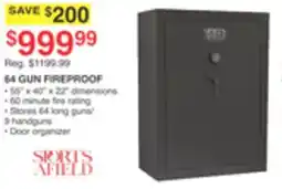 Dunham's Sports SPORTS AFIELD 64 GUN FIREPROOF offer