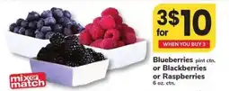 Safeway Blueberries or Blackberries or Raspberries offer
