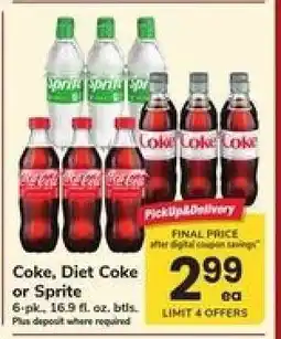 Safeway Coke, Diet Coke Or Sprite offer