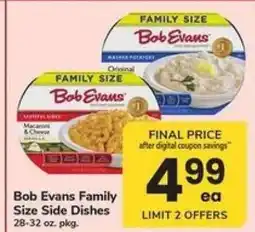 Safeway Bob Evans Family Size Side Dishes offer
