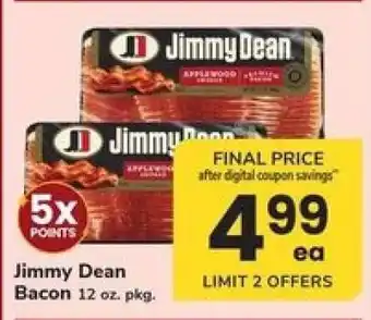 Safeway Jimmy Dean Bacon offer