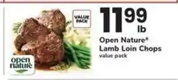 Safeway Open Nature Lamb Loin Chops offer