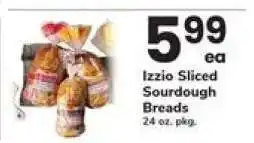 Safeway Izzio Sliced Sourdough Breads offer