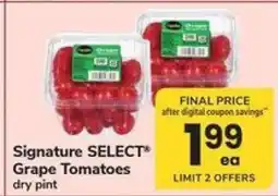 Safeway Signature SELECT Grape Tomatoes offer