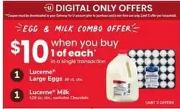 Safeway Egg & Milk Combo Offer offer