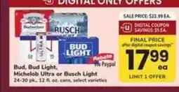 Safeway Bud, Bud Light, Michelob Ultra or Busch Light offer