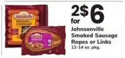 Safeway Johnsonville Smoked Sausage Ropes or Links offer