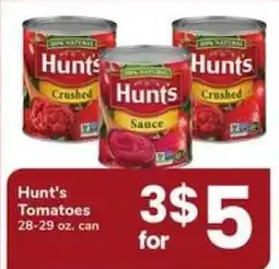 Safeway Hunt's Tomatoes offer