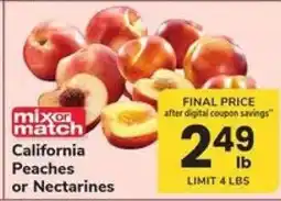 Safeway California Peaches or Nectarines offer