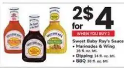 Safeway Sweet Baby Ray's Sauce offer