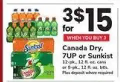 Safeway Canada Dry, 7UP or Sunkist offer