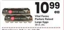 Safeway Vital Farms Pasture-Raised Large Eggs offer