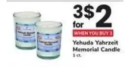 Safeway Yehuda Yahrzeit Memorial Candle offer