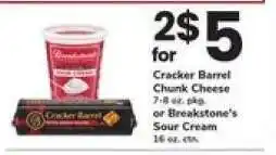 Safeway Cracker Barrel Chunk Cheese or Breakstone's Sour Cream offer