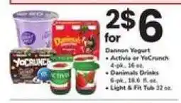 Safeway Dannon yogurt offer