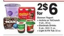 Safeway Dannon yogurt offer