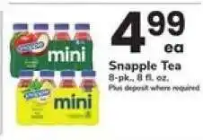 Safeway Snapple Tea offer
