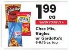 Safeway Chex Mix, Bugles or Gardetto's offer
