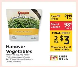 ShopRite Hanover Vegetables offer