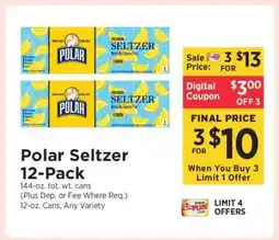 ShopRite Polar Seltzer 12-Pack offer