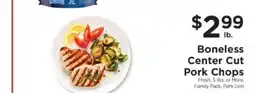 ShopRite Boneless Center Cut Pork Chops offer