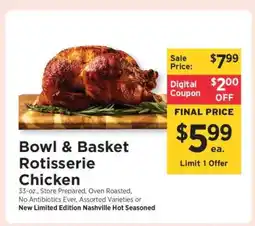 ShopRite Bowl & Basket Rotisserie Chicken offer
