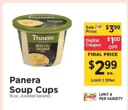 ShopRite Panera Soup Cups offer