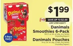 ShopRite Danimals Smoothies 6 Pack offer