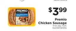 ShopRite PREMIO Chicken Sausage offer