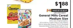 ShopRite General Mills Cereal Medium Size offer