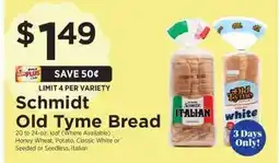 ShopRite Schmidt Old Tyme Bread offer