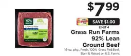 ShopRite Grass Run Farms 92% Lean Ground Beef offer