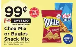 ShopRite Chex Mix or Bugles Snack Mix offer