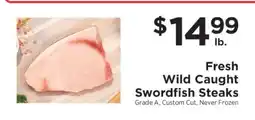 ShopRite FRESH WILD CAUGHT SWORDFISH STEAKS offer
