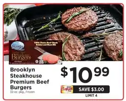 ShopRite Brooklyn Steakhouse Premium Beef Burgers offer
