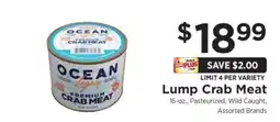 ShopRite Lump Crab Meat offer