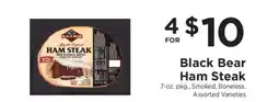 ShopRite Black Bear Ham Steak offer