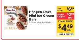 ShopRite Häagen-Dazs Mini Ice Cream Bars offer