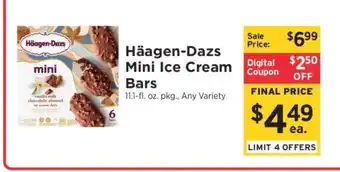 ShopRite Häagen-Dazs Mini Ice Cream Bars offer
