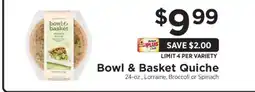 ShopRite Bowl & Basket Quiche offer