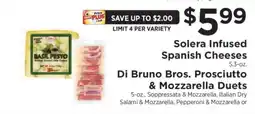 ShopRite Solera Infused Spanish Cheeses offer