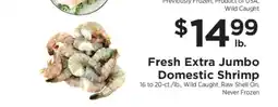 ShopRite Fresh Extra Jumbo Domestic Shrimp offer