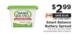 ShopRite Smart Balance Buttery Spread offer