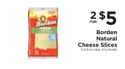 ShopRite Borden Natural Cheese Slices offer