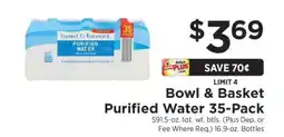 ShopRite Bowl & Basket Purified Water 35-Pack offer