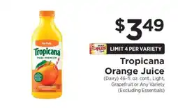 ShopRite Tropicana Orange Juice offer