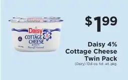 ShopRite Daisy 4% Cottage Cheese Twin Pack offer